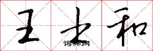 王士和怎么写好看
