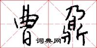 曹鼐怎么写好看