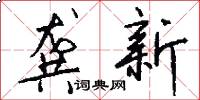 龚新怎么写好看