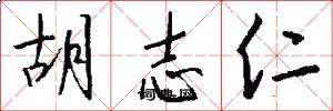 胡志仁怎么写好看