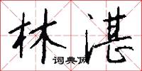 林湛怎么写好看