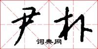 尹朴怎么写好看