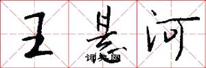 王悬河怎么写好看