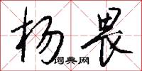 杨畏怎么写好看