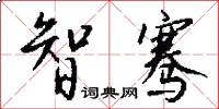 智骞怎么写好看