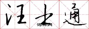 汪士通怎么写好看