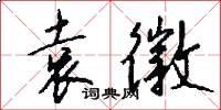 袁徽怎么写好看