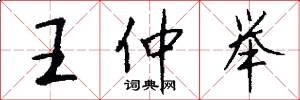 王仲举怎么写好看
