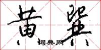 黄巽怎么写好看