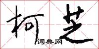 柯芝怎么写好看