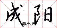 成阳怎么写好看