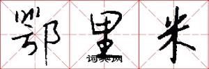 鄂里米怎么写好看