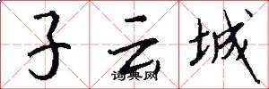 子云城怎么写好看