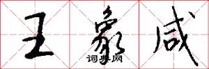 王象咸怎么写好看