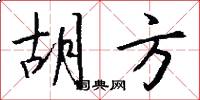 胡方怎么写好看
