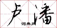 卢潘怎么写好看