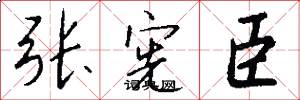张宪臣怎么写好看