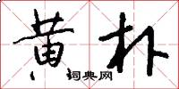 黄朴怎么写好看