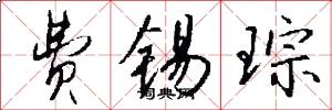 费锡琮怎么写好看