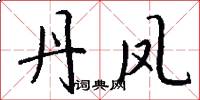 丹凤怎么写好看