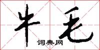 牛毛怎么写好看