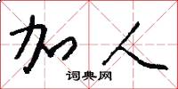 加人怎么写好看
