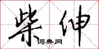柴伸怎么写好看