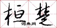 桓楚怎么写好看
