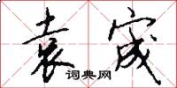 袁宬怎么写好看