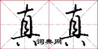 真真怎么写好看