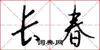 长春怎么写好看