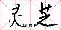 灵芝怎么写好看