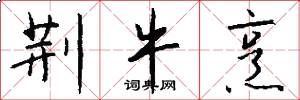 荆牛烹怎么写好看