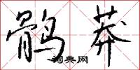 鹘莽怎么写好看
