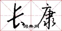 长康怎么写好看