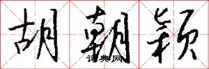 胡朝颖怎么写好看
