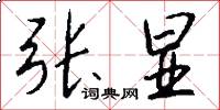 张显怎么写好看