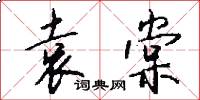 袁棠怎么写好看