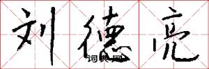 刘德亮怎么写好看