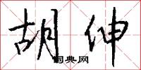 胡伸怎么写好看