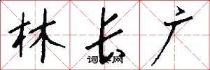 林长广怎么写好看