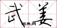 武姜怎么写好看