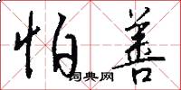 怕善怎么写好看