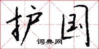 护国怎么写好看