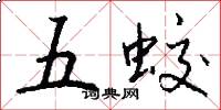 五蛟怎么写好看