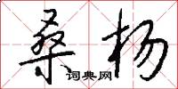 桑杨怎么写好看