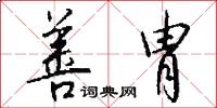 善胄怎么写好看