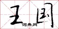 王国怎么写好看