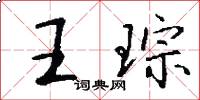 王琮怎么写好看