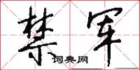禁军怎么写好看